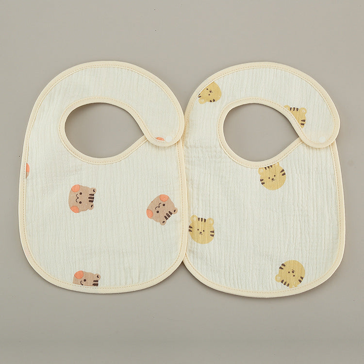 Thin Kids' Bib Pure Cotton Waterproof Gauze Saliva Towel