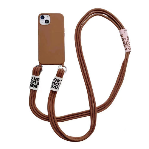 Simple Advanced Girdle Hanging Buckle Crossbody Rope Phone Case