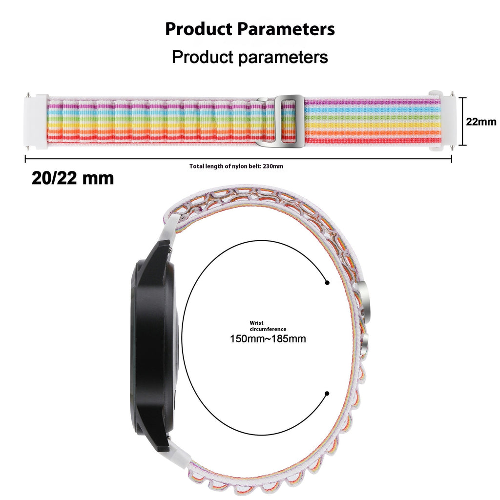 Watt4 5 6 Strap 18 20 22mm Nylon Watchband