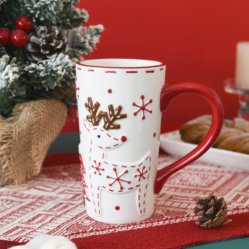 Santa Claus Ceramic Cup Office Home