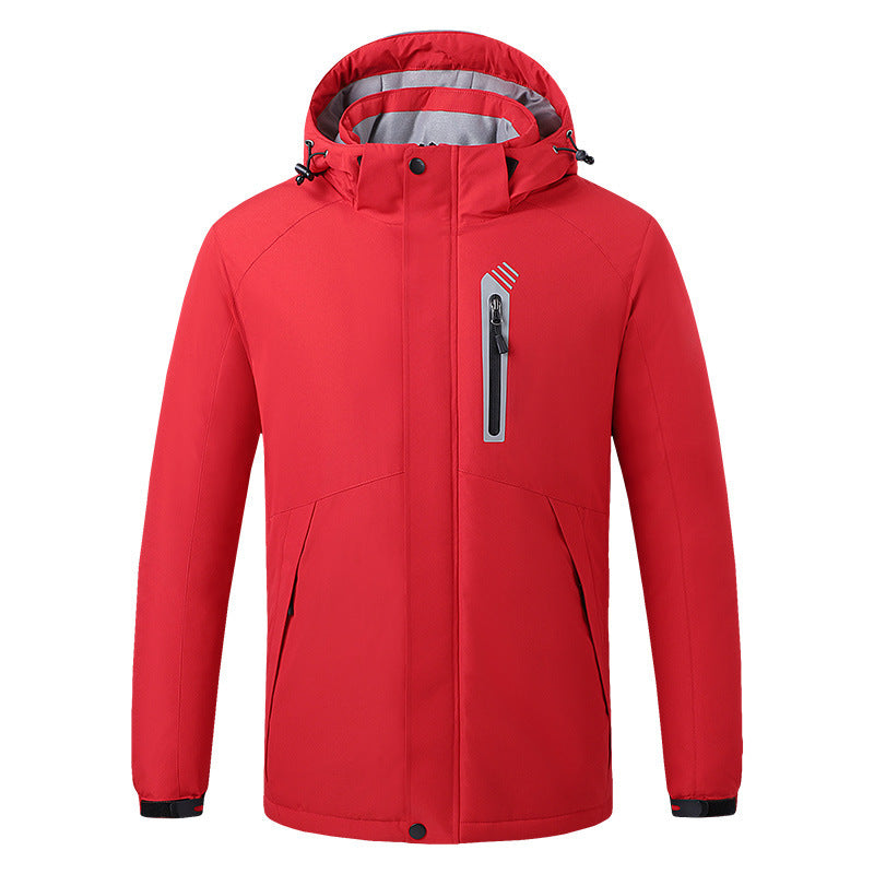USB charging heating outdoor ski coat