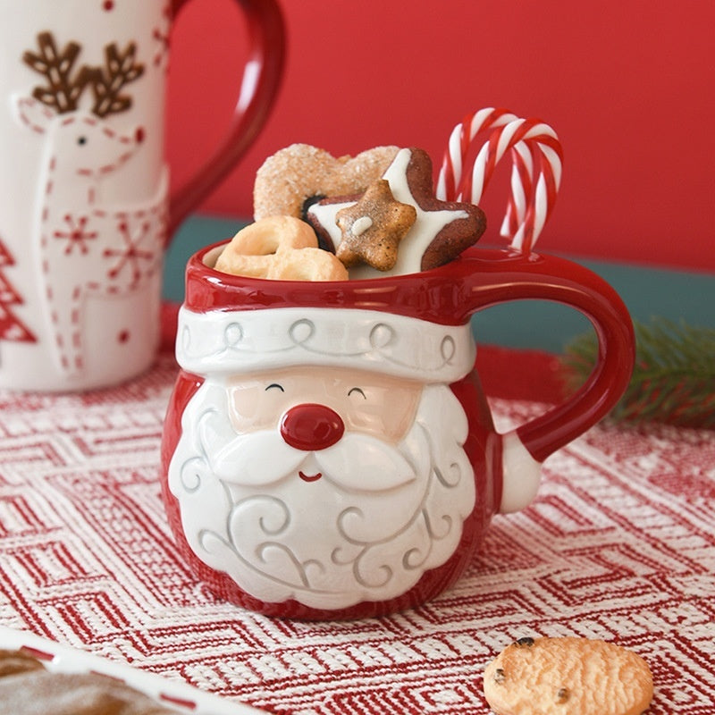 Santa Claus Ceramic Cup Office Home