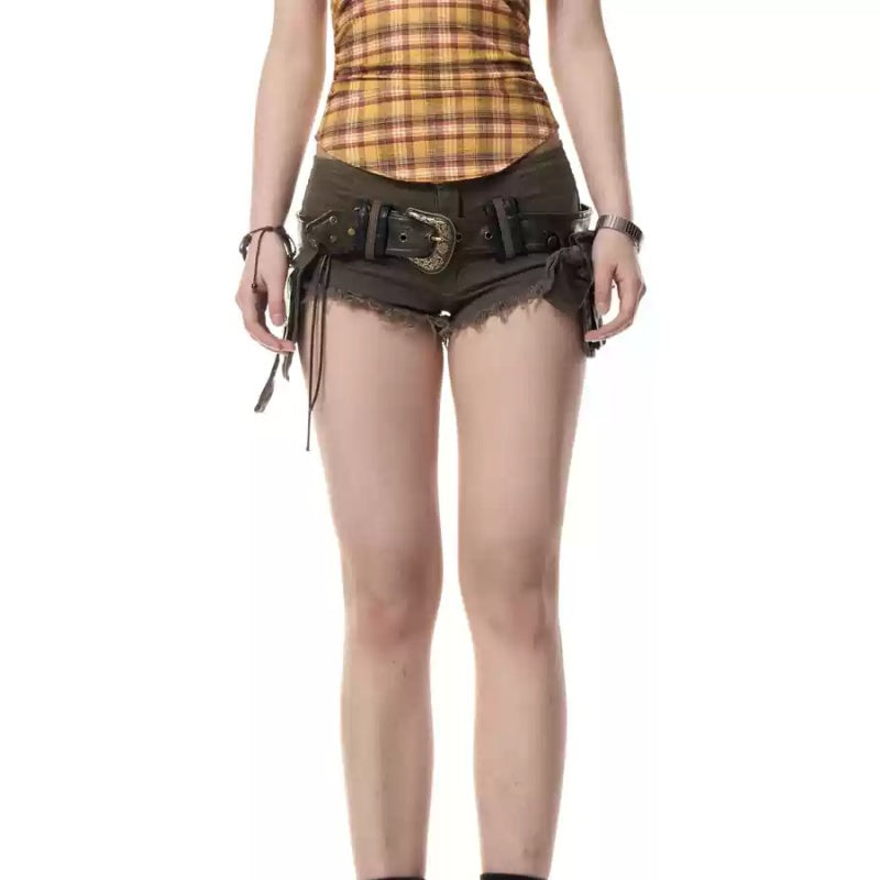 Retro Overalls Female Summer New Loose Leisure Sports Shorts