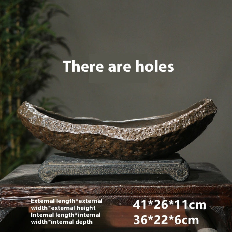 Purple Clay Flower Pot Southern Barbarian Alien Creativity