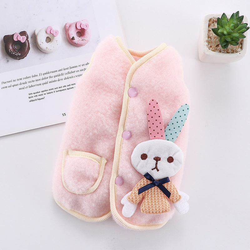 Pet Dog Cat Clothes Autumn And Winter Teddy