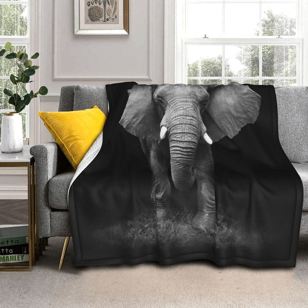 Soft And Comfortable Warm Flannel Animal Print Sofa Cover
