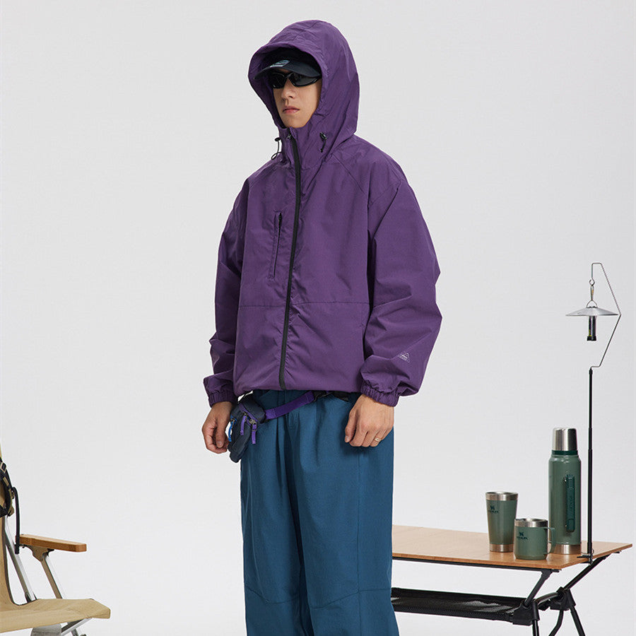 Men's And Women's Fashion Simple Outdoor Sports Shell Jacket