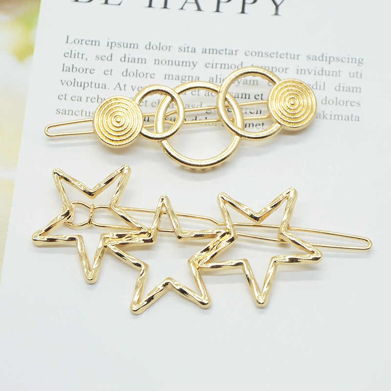 Cupid Heart-shaped Five-pointed Alloy Hair Accessories