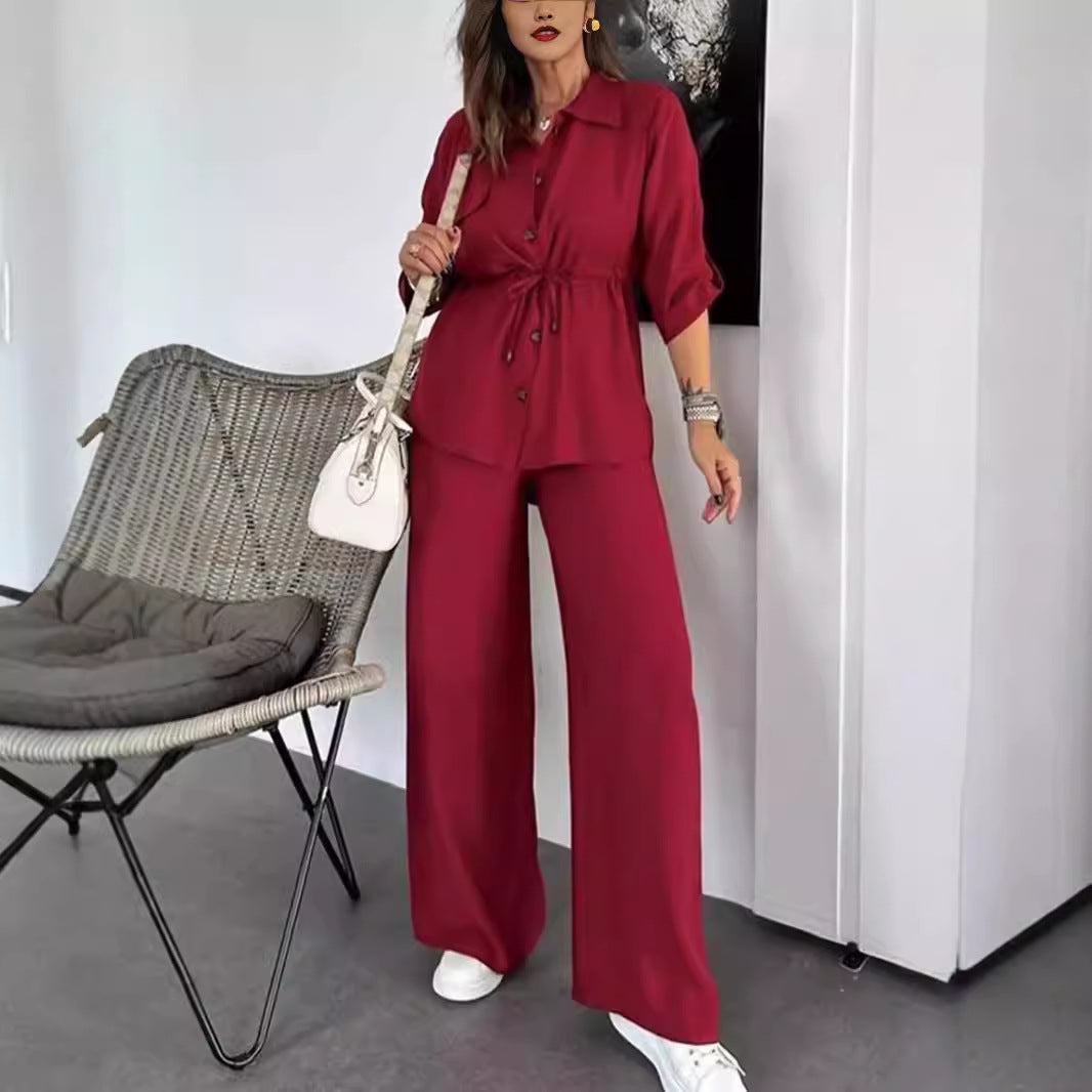 Women's Autumn Fashion Loose Casual Solid Color Suit