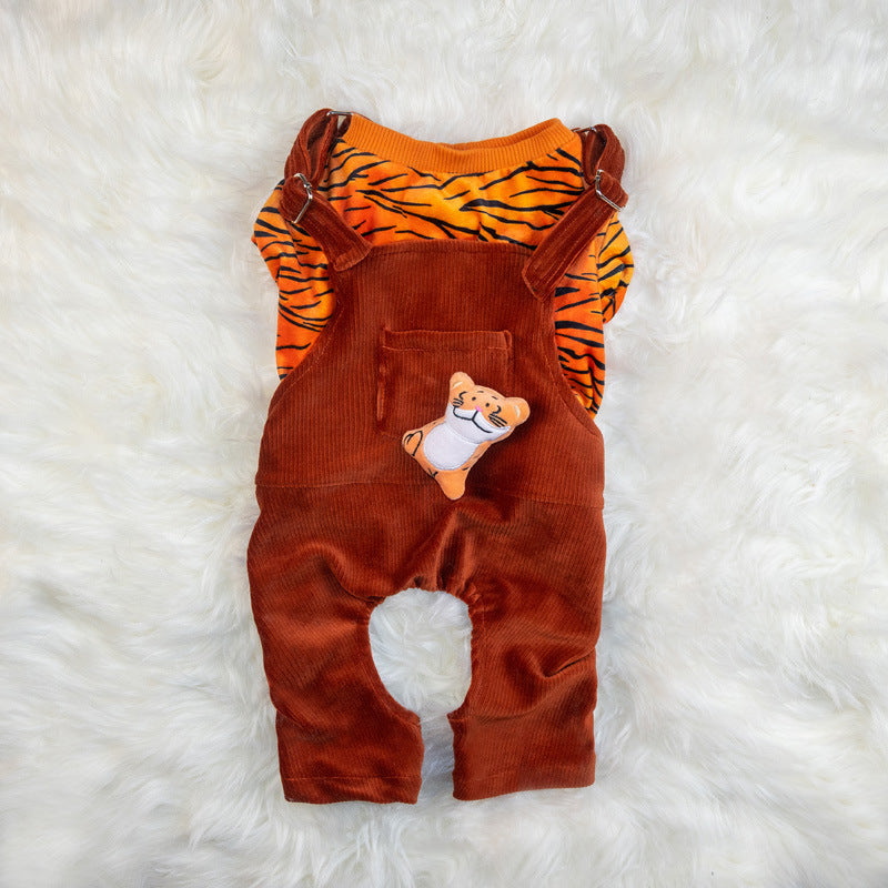 Two Piece Dog Clothes Warm Autumn And Winter Clothes