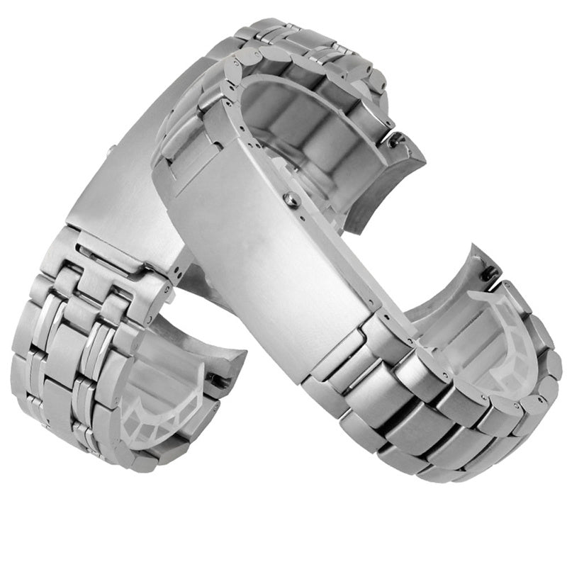 Solid stainless steel watch band