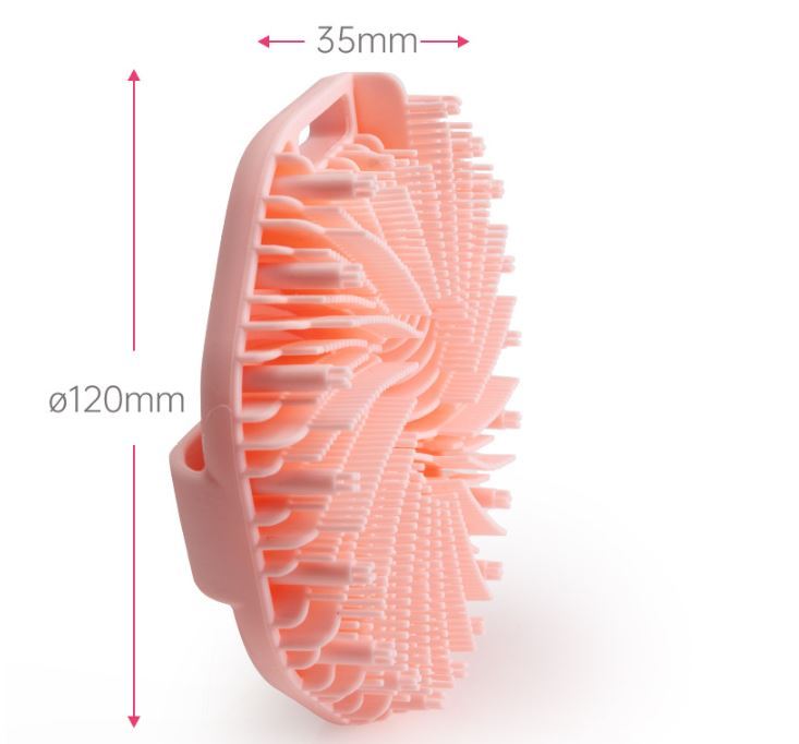 New Polygon Silicone Brush Portable Massage Shower