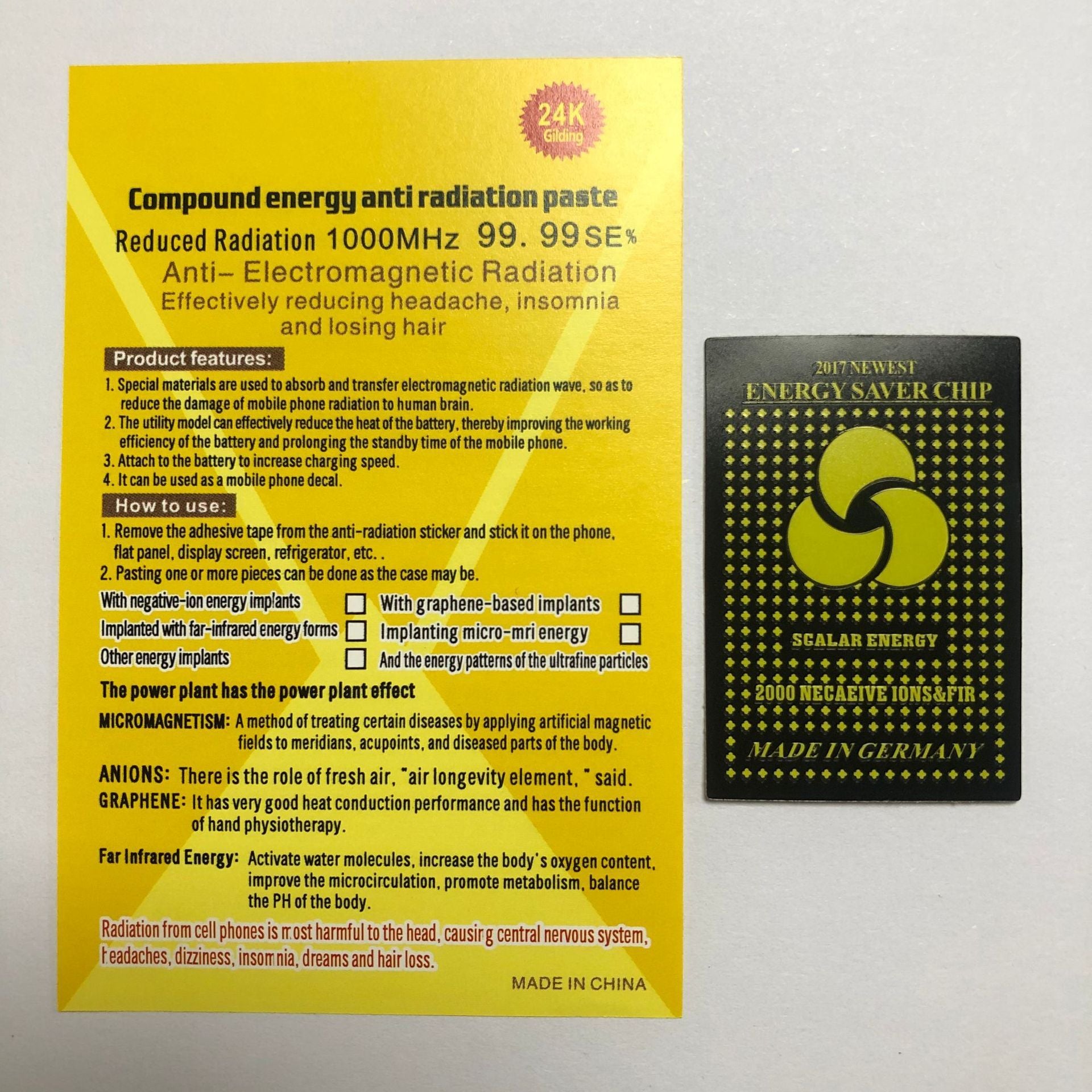 Mobile Phone Prevents Radiation Resistance Membrane Round And Square