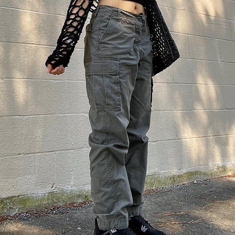 Workwear Loose Jeans Women's Retro Fashion Street