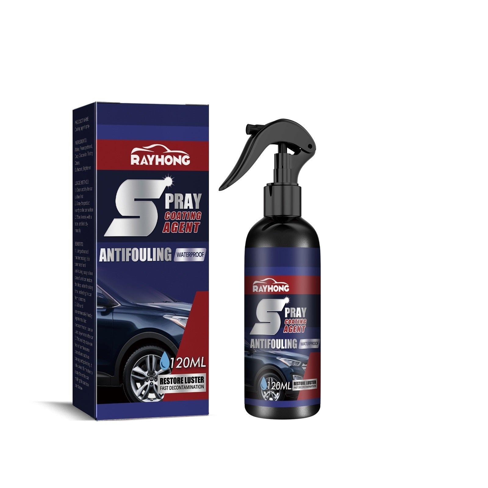 Car Coating Spray Maintenance Paint Surface Decontamination Black Brightening