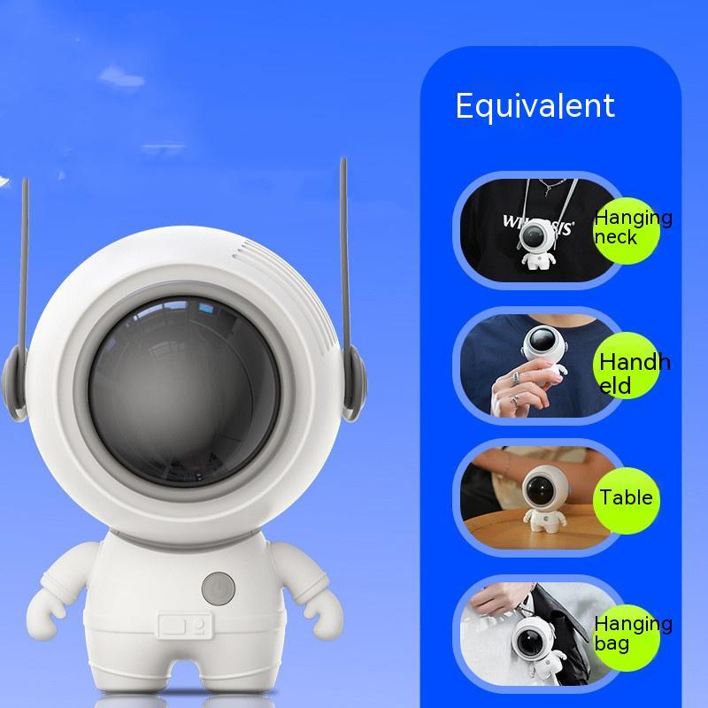Stylish And Portable Cartoon Spaceman Style Sling Fan