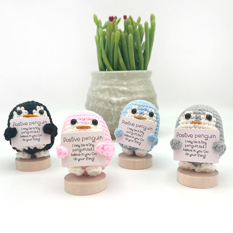 New Cute Positive Energy Emotional Cucumber Pickle Doll Knitting