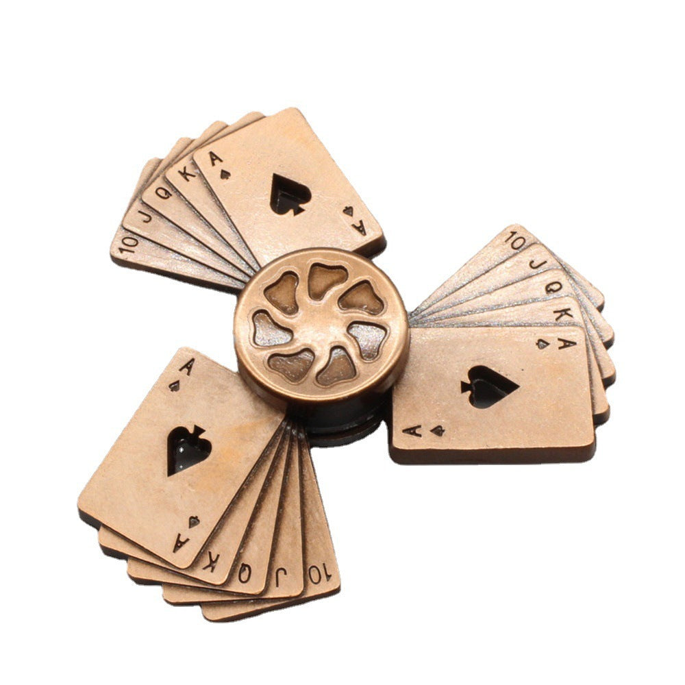 Poker Fingertip Gyro Metal Flush Toy