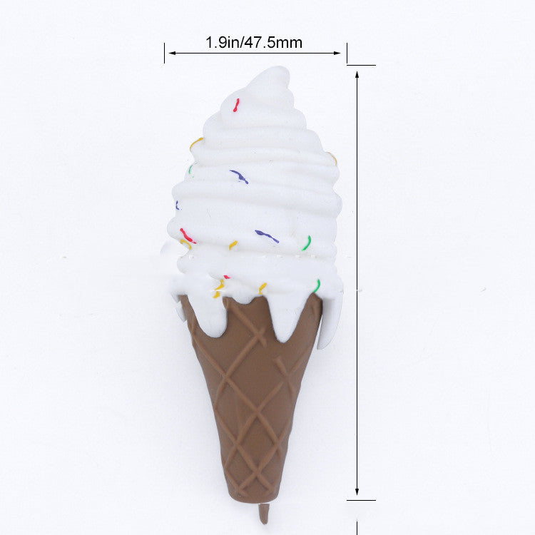 Ice Cream Pipe Silicone Pipe Shape