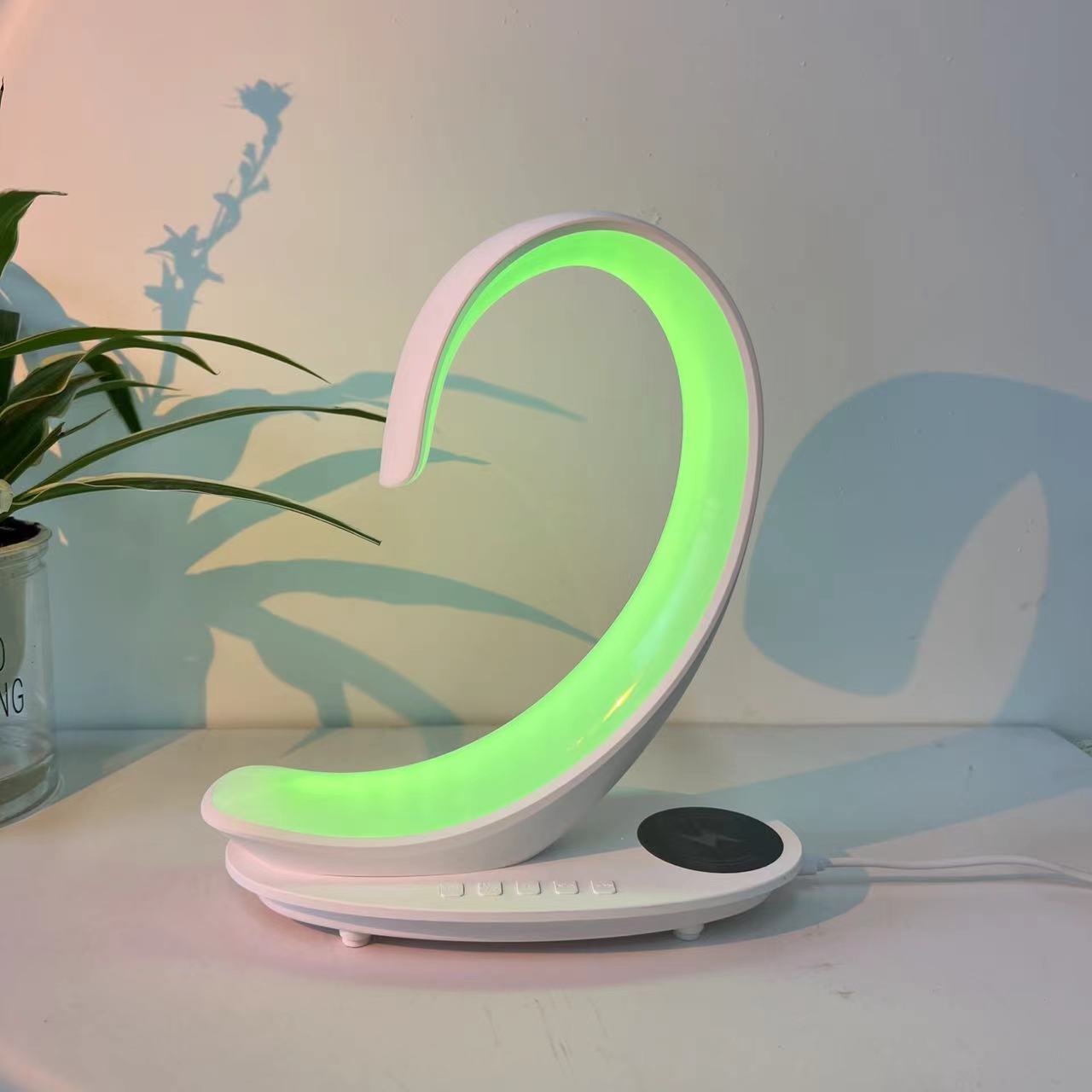 Desktop Wireless Charger & Bluetooth Speaker