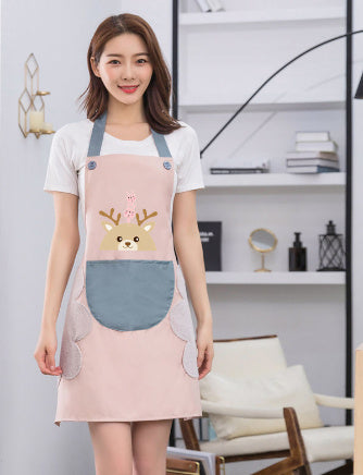 Waterproof Apron Home Kitchen Couple Sleeveless