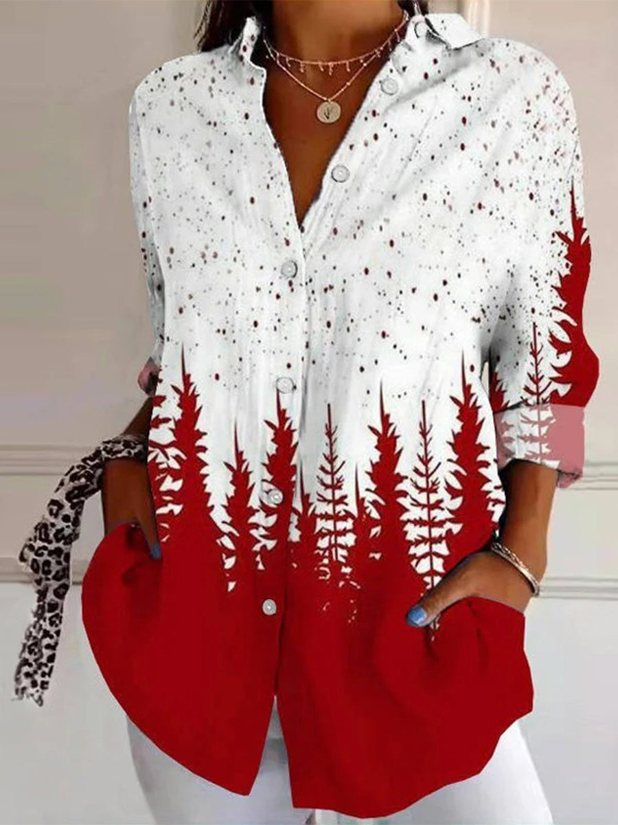 3D Digital Printing Long Sleeve Shirt Top