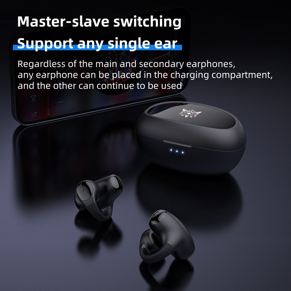 Bluetooth Gaming Headset - Wireless Clip-on Sports Headset