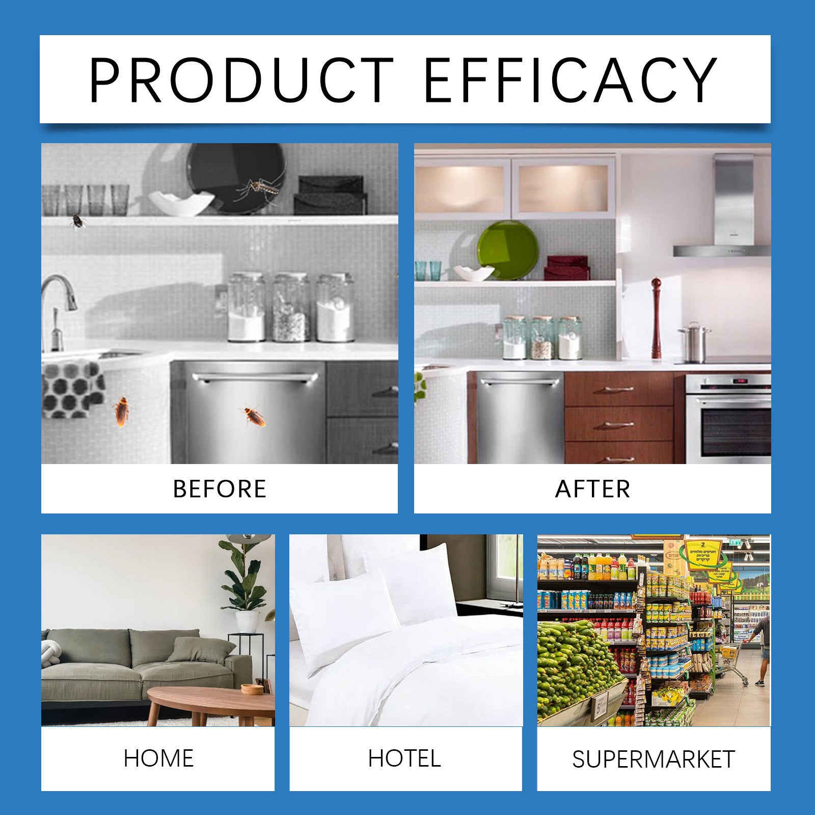 Indoor Home Kitchen Cockroach Killing Bait Gel