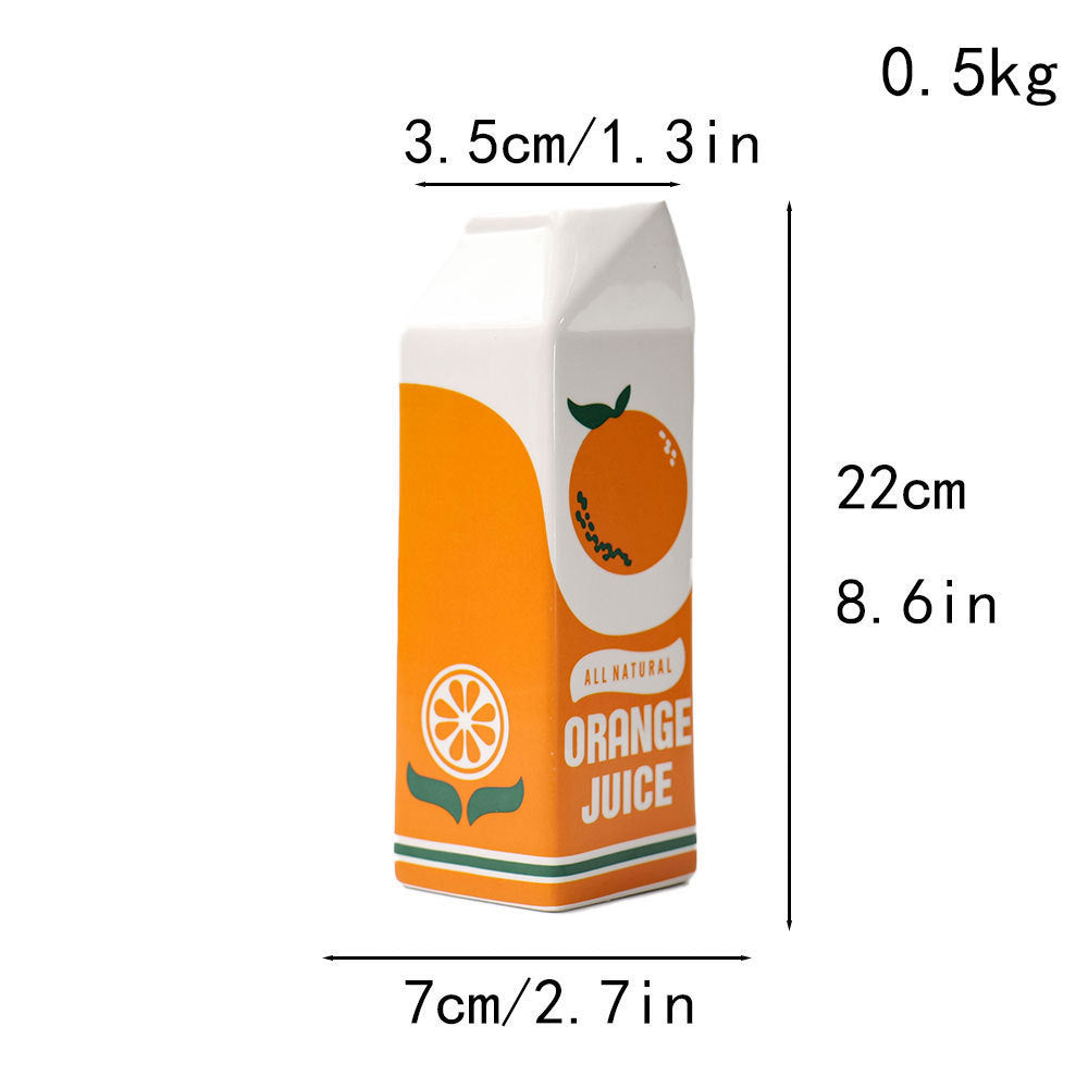 Flower Arrangement Ware Dining Table Ceramic Orange Juice Vase Decorative Ornament