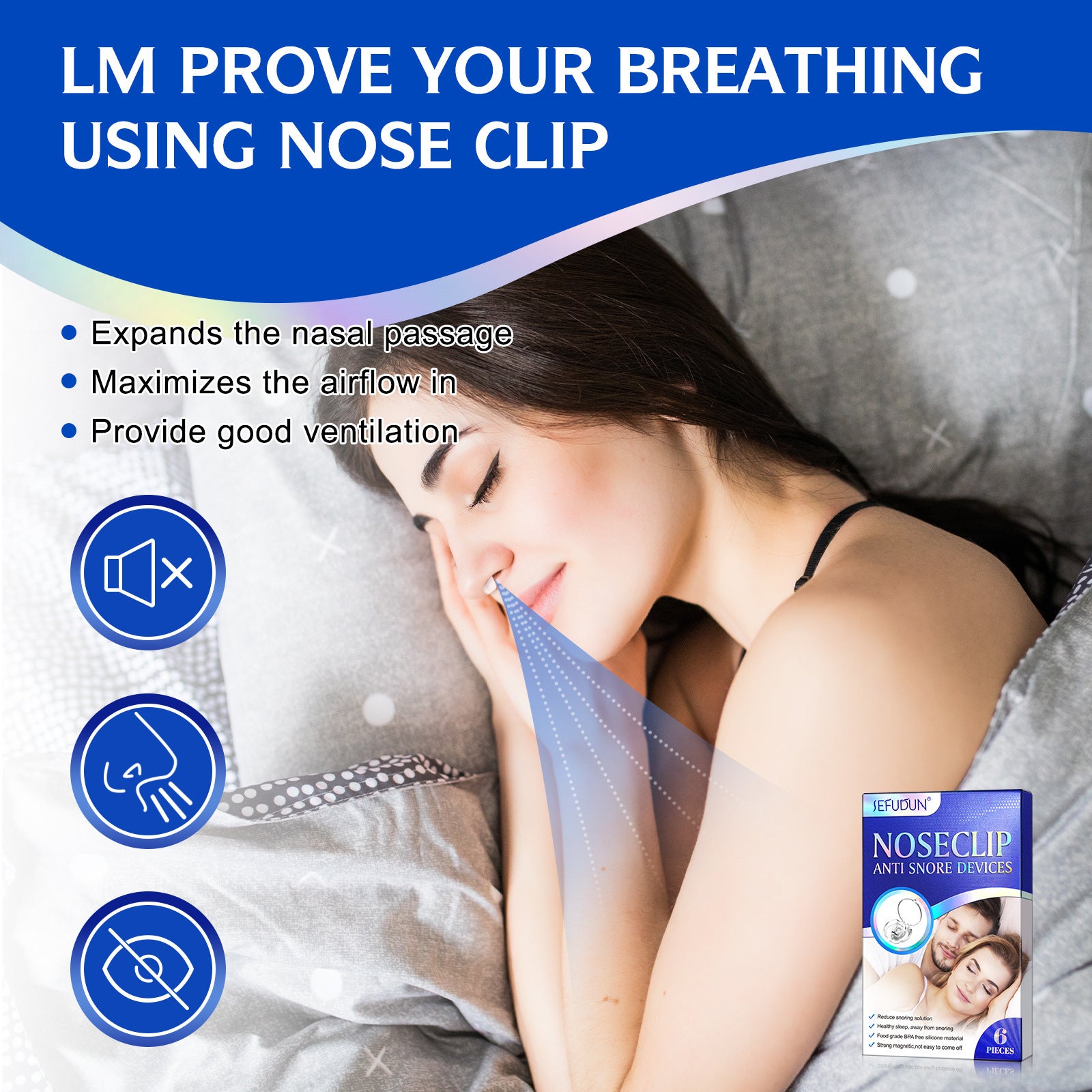 Anti-snoring Men And Women Adult Sleep Silicone Nasal Splint
