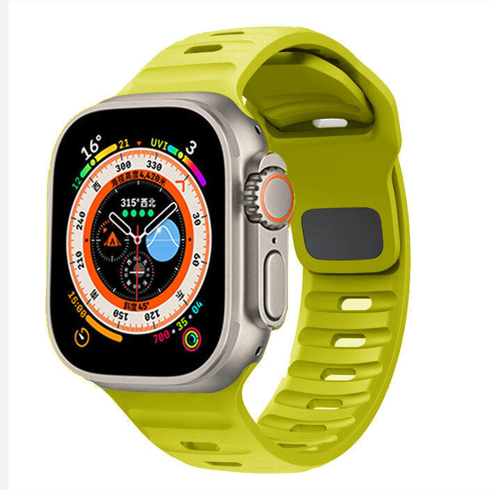 Suitable For Watch Ultra Watch Band Iwatch9 Solid Color Snap Button