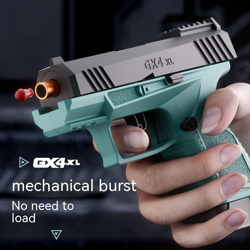Pocket Continuous Hair Baby GX4 Throw Shell Soft Bullet Gun Launch Toy