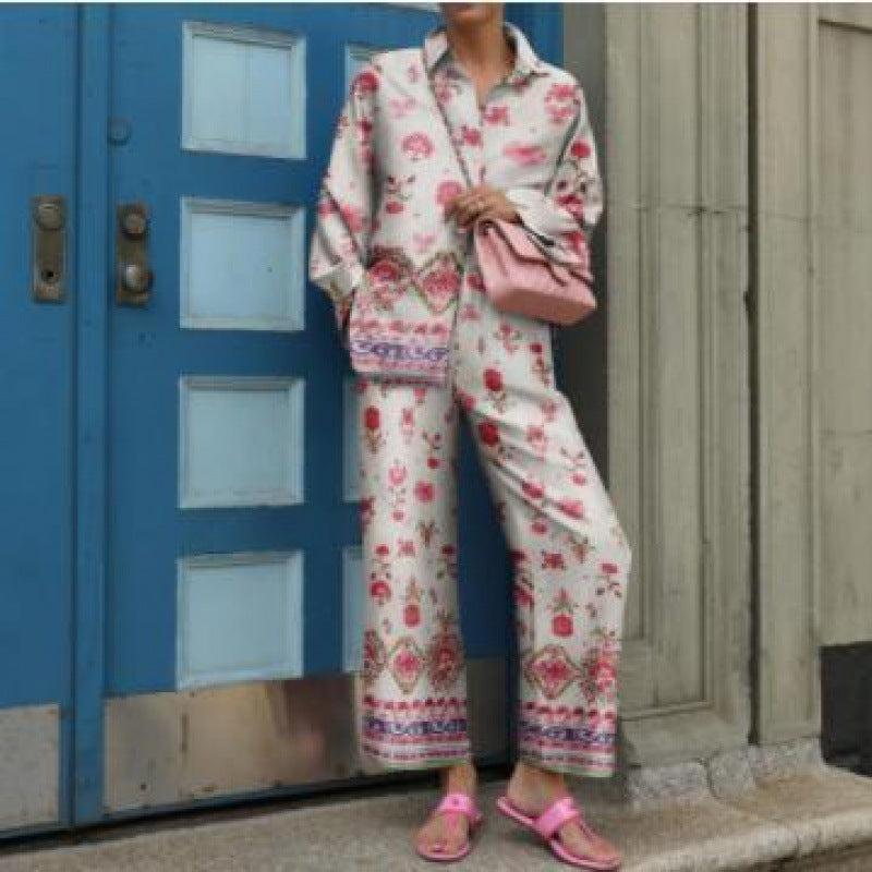 Spring And Autumn Long Sleeve Women's Shirt Outfit