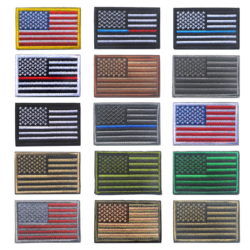 Velcro Label Stars And Stripes Embroidered Cloth Tips Qi Zhang