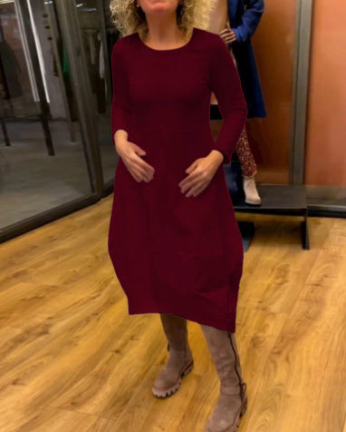 Women's Fashion Loose Casual Cotton And Linen Dress