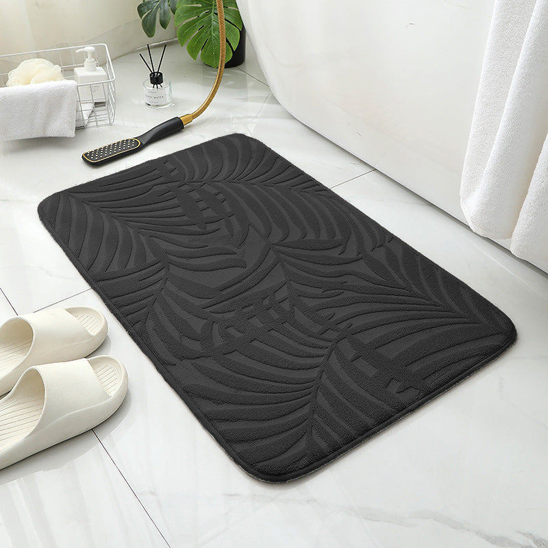 Modern Minimalist Sponge Bathroom Door Non-slip Absorbent Home Ground Mat