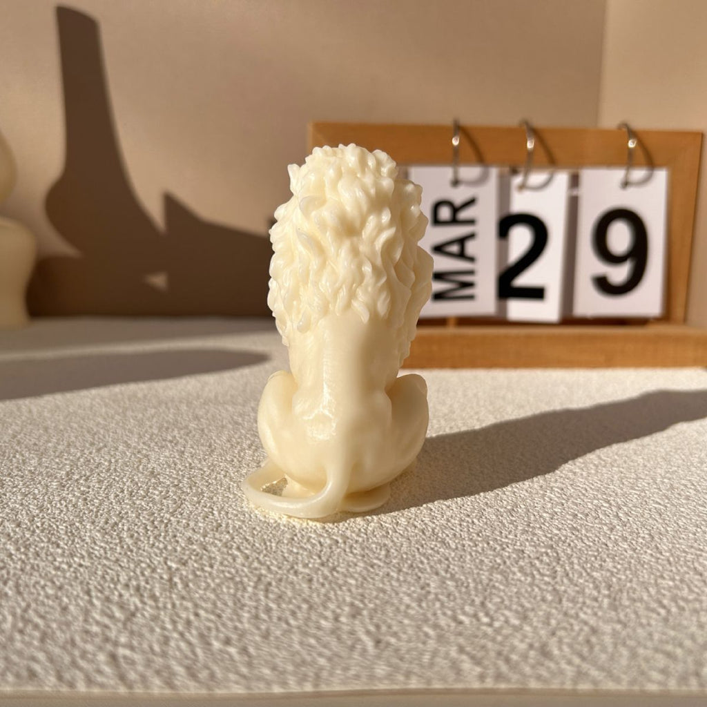 Sitting Lion Candle Silicone Mold