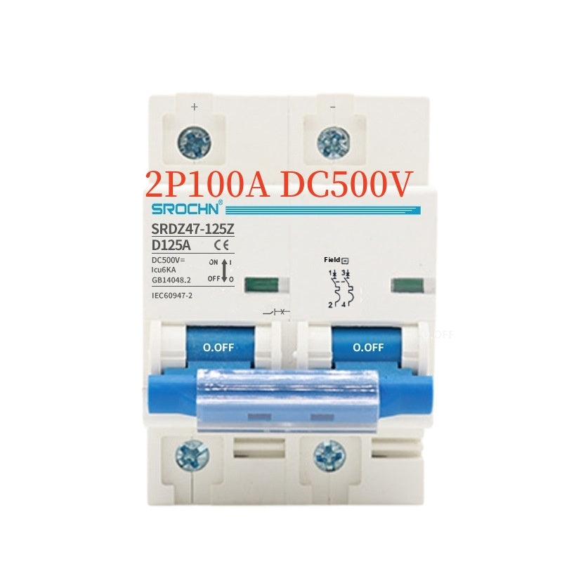 Photovoltaic Direct Current Breakers 2 P100A125A Total Open