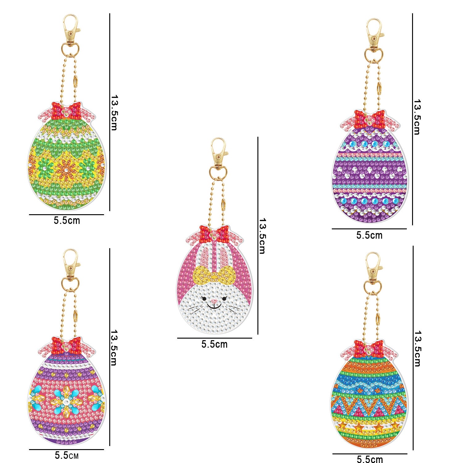 Diamond Painting Keychain Creative Children Cartoon Decorative Pendant