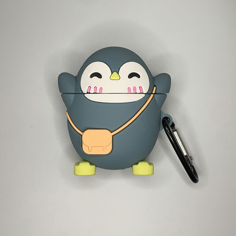 Airpods Second Generation Creative Cute Bluetooth Headset Protective Cover Silicone Cartoon Soft Shell Box