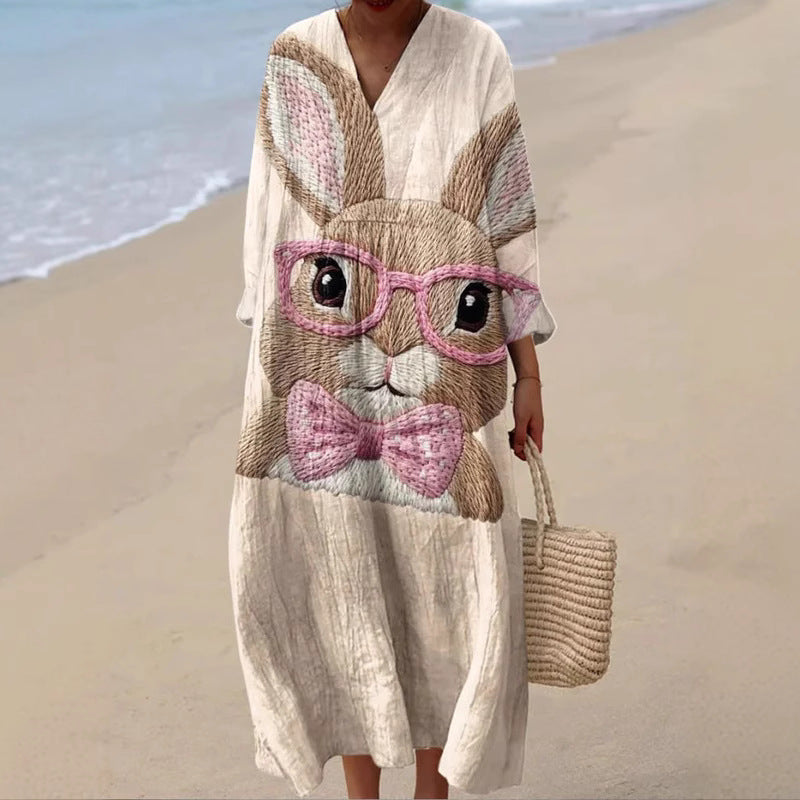 Women's Elegant Chic Loose Mid-length Dress