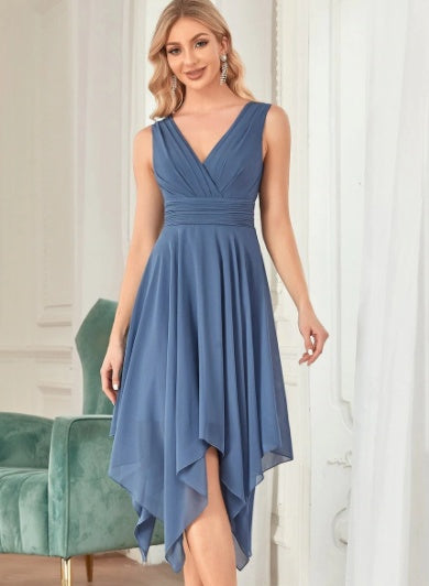 Retro Suspender Type French Midi Skirt Literary Temperament High Waist Solid Color Clothing