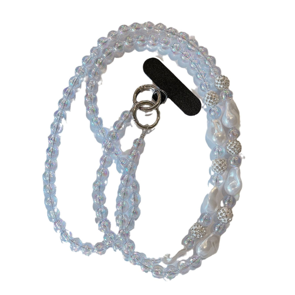 Elegant Pearl Diy Phone Case Crossbody Chain