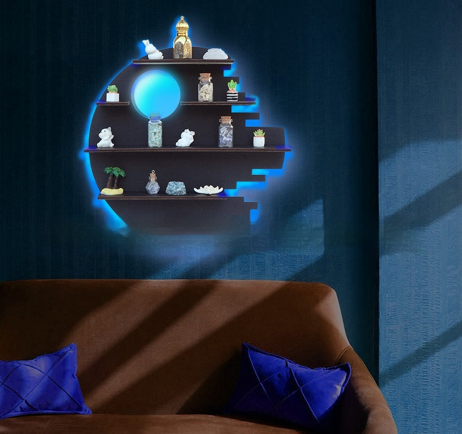 Assembled Hand-made Display Rack With Light