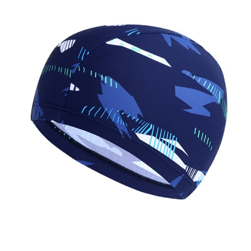 Comfortable Fit Cloth Waterproof Swimming Cap