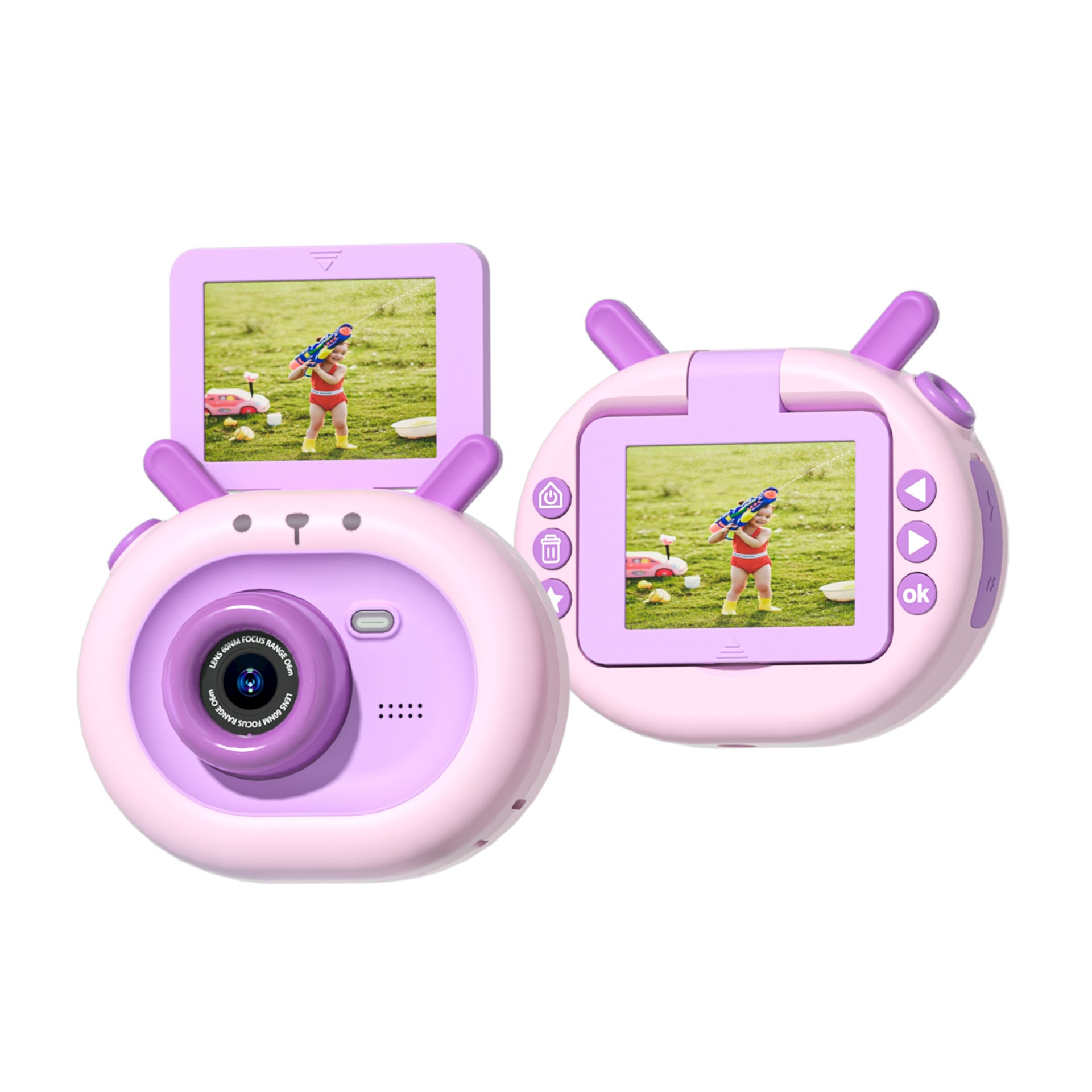 180-degree Flip-screen Children's HD Digital Camera - Perfect for Kids aged 4-6