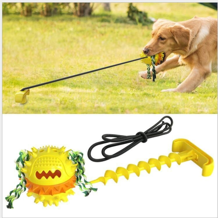 Dog Teething And Bite Resistant Outdoor Strong Draw Rope Ball