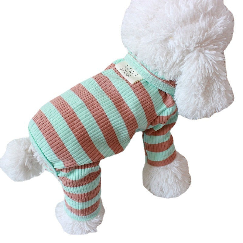 Pet Clothes Spring And Summer Thin Four-leg Home Wear Teddy