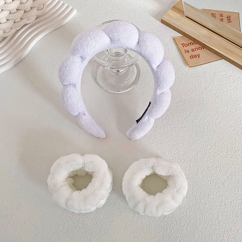 Twist Sponge Headband Wrist Strap Suit Women