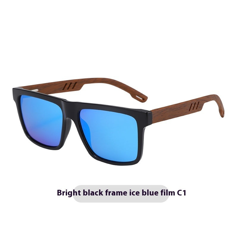 Summer New TR Polarized Wood Grain Sunglasses